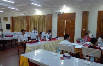 ပြည်နယ်/တိုင်းဒေသကြီးအဆင့် အုပ်ချုပ်ရေးကဏ္ဍနှင့်ရသုံးမှန်းခြေ ငွေစာရင်းဆိုင်ရာ မိတ်ဆက်ဆွေးနွေးပွဲ