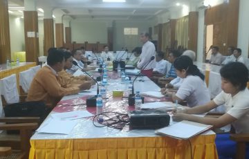 မွန်ပြည်နယ်လွှတ်တော်တိုင်ကြားစာနှင့်အသနားခံစာ၊ တင်ပြစာများနှင့်အထွေထွေကိစ္စရပ်များ လေ့လာသုံးသပ်ရေးကော်မတီအစည်းအဝေးကျင်းပပြုလုပ်ခြင်း