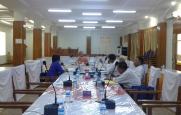 မွန်ပြည်နယ်လွှတ်တော် သဘာဝပတ်ဝန်းကျင်ထိန်းသိမ်းကာကွယ်စောင့်ကြည့်ရေးကော်မတီ အစည်းအဝေးကျင်းပပြုလုပ်ခြင်း