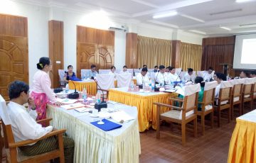 သဘာဝဓာတ်ငွေ့သုံးဓာတ်အားပေးစက်ရုံစီမံကိန်းနှင့်ပတ်သက်၍အလုပ်ရုံဆွေးနွေးပွဲ ကျင်းပပြုလုပ်ခြင်း