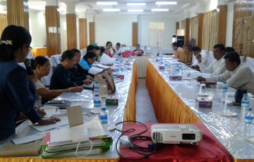 မွန်ပြည်နယ်စည်ပင်သာယာရေး အခွန် အခ အကောက်ဥပဒေမူကြမ်း ဆွေးနွေးသည့်အစည်းအဝေးကျင်းပခြင်း