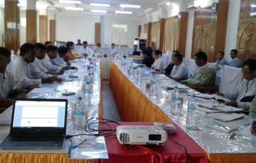 မွန်ပြည်နယ်ငါးလုပ်ငန်းဥပဒေ (မူကြမ်း) ပြည်သူ့အသံကြားနာပွဲဆောင်ရွက်နိုင်ရန် ညှိနှိုင်းဆွေးနွေးပွဲကျင်းပခြင်း