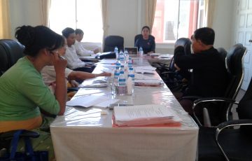 မွန်ပြည်နယ်လွှတ်တော်ဥပဒေပြုရေးဆိုင်ရာကော်မတီအစည်းအဝေးကျင်းပပြုလုပ်ခြင်း