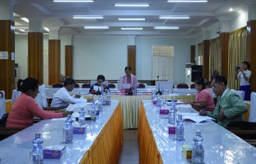 မွန်ပြည်နယ်အမျိုးသမီးများ ငြိမ်းချမ်းရေးနှင့် ဖွံ့ဖြိုးရေးလုပ်ငန်းစီမံချက်ရေးဆွဲရာတွင် ပြည်ထောင်စုအဆင့်မှ သဘောထားမှတ်ချက်များအား ပေါင်းစပ်ထည့်သွင်းခြင်းနှင့် ရှေ့ဆက်ဆောင်ရွက်ရမည့်လုပ်ငန်းစဉ် အလုပ်ရုံဆွေးနွေးပွဲကျင်းပပြုလုပ်ခြင်း