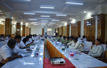 မွန်ပြည်နယ်လွှတ်တော်ဥပဒေပြုရေးဆိုင်ရာကော်မတီအစည်းအဝေးကျင်းပပြုလုပ်ခြင်း
