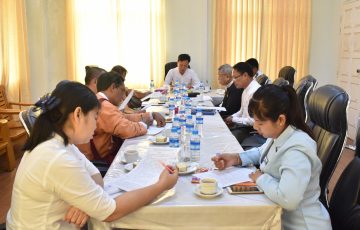 မွန်ပြည်နယ်လွှတ်တော်တိုင်ကြားစာနှင့်အသနားခံစာ၊ တင်ပြစာနှင့်  အထွေထွေကိစ္စရပ်များလေ့လာသုံသပ်ရေးကော်မတီအစည်းအဝေး ကျင်းပပြုလုပ်ခြင်း