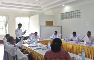 မွန်ပြည်နယ်လွှတ်တော် ပြည်သူ့ငွေစာရင်းစိစစ်‌ရေး၊ ဘဏ္ဍာရေးစီမံကိန်းနှင့် စီးပွားရေးဆိုင်ရာကိစ္စရပ်များလေ့လာသုံးသပ်ရေးကော်မတီအစည်းအဝေးကျင်းပပြုလုပ်ခြင်း