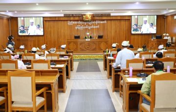 တတိယအကြိမ် မွန်ပြည်နယ်လွှတ်တော် စတုတ္ထပုံမှန်အစည်းအဝေး (ဒုတိယနေ့)  ကျင်ပပြုလုပ်ခြင်း